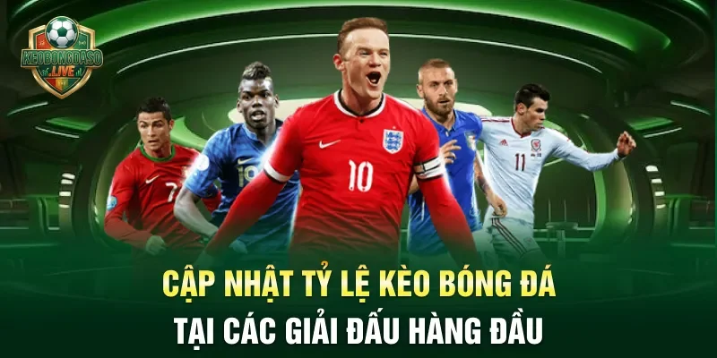 Cập nhật tỷ lệ kèo bóng đá tại các giải đấu hàng đầu